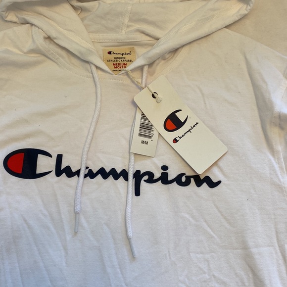 Men’s White Champion Hoodie NWT - Picture 3 of 3